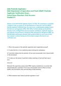 Utah Pesticide Applicator &colon;&NewLine;Utah Department of Agriculture and Food &lpar;UDAF&rpar; Pesticide Applicator Certification Exam -&NewLine;Actual Exam Questions And Answers&NewLine;Graded A&plus;&NewLine;