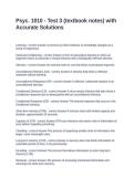 Psyc&period; 1010 - Test 3 &lpar;textbook notes&rpar; with Accurate Solutions