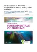 Test Bank - Wilkinson&rsquo;s Fundamentals of Nursing&comma; 5th Edition &lpar;Treas&comma; 2024&rpar;&comma; Chapter 1-40 Fully Covered