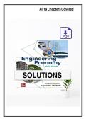 Solutions Manual for Engineering Economy &lpar;9th Edition&rpar; by Leland Blank and Anthony Tarquin&NewLine;