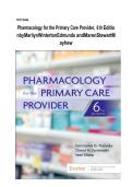 TEST BANK FOR Pharmacology for the Primary Care Provider 6th edition by Constance G&period; Visovsky ISBN&colon;978-0443249815 NEW COMPLETE GUIDE WITH RATIONALES 100&percnt; VERIFIED A&plus; GRADE ASSURED&excl;&excl;&excl;&excl;NEW LATEST UPDATE&excl;&excl;&excl;&excl;&excl;&excl;&NewLine;