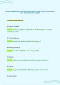 PORTAGE LEARNING BIOD 152 ANATOMY AND PHYSIOLOGY 2 FINAL ACTUAL TEST PAPER WITH