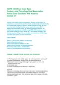 ANPH 1002 Final Exam Bank &colon;&NewLine;Anatomy and Physiology Final Examination  &vert;&NewLine;Actual Exam Questions And Answers &NewLine;Graded A&plus;&NewLine;