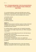 WGU C785 BIOCHEMISTRY UNIT EXAM QUESTIONS &NewLine;& ANSWERS LATEST 2026&sol;2027 WITH COMPLETE &NewLine;SOLUTION