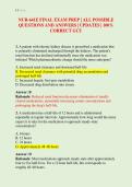 NUR-641E FINAL EXAM PREP &vert; ALL POSSIBLE &NewLine;QUESTIONS AND ANSWERS &vert; UPDATES &vert; 100&percnt; &NewLine;CORRECT GCU 