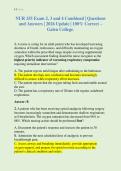 NUR 155 Exam 2&comma; 3 and 4 Combined &vert; Questions &NewLine;and Answers &vert; 2026 Update &vert; 100&percnt; Correct &ndash; &NewLine;Galen College&period;