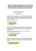 ABFM IN-TRAINING EXAMINATION STUDY GUIDE  QUESTIONS AND ANSWERS WITH EXPLANATION&NewLine;NEW UPDATE American Board of Family Medicine&NewLine;