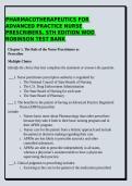 PHARMACOTHERAPEUTICS FOR ADVANCED PRACTICE NURSE PRESCRIBERS&comma; 5TH EDITION WOO ROBINSON TEST BANK 