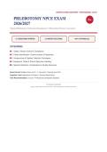 Phlebotomy NPCE National Phlebotomy Certification Exam 2026&sol;2027 &ndash; Questions and Answers &vert; 100&percnt; Verified &vert; Complete Verified Answers &ndash; Pass Guaranteed &ndash; A&plus; Graded&NewLine;&NewLine;