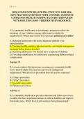 HESI COMMUNITY HEALTH PRACTICE WGU D450 2026&sol; &NewLine;2027 &vert; PRACTICE QUESTIONS WITH ANSWERS &vert; COMPLETE &NewLine;COMMUNITY HEALTH NURSING EXAM REVISION GUIDE &NewLine;WITH SOLUTION &vert; 100&percnt; VERIFIED STUDY RESOURCE