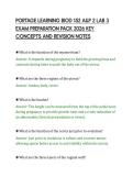 PORTAGE LEARNING BIOD 152 A&P 2 LAB 3&NewLine;EXAM PREPARATION PACK 2026 KEY&NewLine;CONCEPTS AND REVISION NOTES