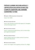 PORTAGE LEARNING BIOCHEM MODULE 3&NewLine;CERTIFICATION EVALUATION EXAMS 2026&NewLine;COMPLETE QUESTIONS AND ANSWERS&NewLine;GUARANTEED TO PASS
