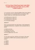 ACS Gen Chem 2 Final Exam Study Guide 2026 &vert; &NewLine;Complete Questions and Guide Answers&comma; 100&percnt; &NewLine;Verified Graded A&plus;