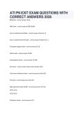 ATI PN EXIT EXAM QUESTIONS WITH CORRECT ANSWERS 2026