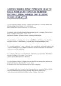 ATI PROCTORED- 2025 COMMUNITY HEALTH EXAM WITH QUESTIONS AND VERIFIED RATIONALIZED ANSWERS&comma; 100- PASSING SCORE GUARANTEE&period;&NewLine;&NewLine;