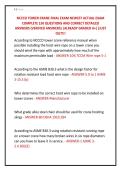 NCCCO TOWER CRANE FINAL EXAM NEWEST ACTUAL EXAM &NewLine;COMPLETE 150 QUESTIONS AND CORRECT DETAILED &NewLine;ANSWERS &lpar;VERIFIED ANSWERS&rpar; &vert;ALREADY GRADED A&plus;&vert;&vert;JUST &NewLine;OUT&excl;&excl;&excl;
