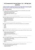 ATI Fundamentals for Nursing &lpar;Edition 11&period;0&rpar; &mdash; 200 High-Yield&NewLine;Questions