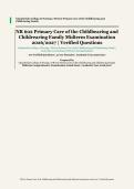 NR 602 Primary Care of the Childbearing and Childrearing Family &ndash; Chamberlain College of Nursing &ndash; Academic Year 2026&sol;2027 &ndash; Midterm Comprehensive Examination with Verified Questions and Correct Answer Rationales