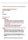 WGU D547 Evidence-Based Healthcare Administration Data Analysis 2026 update