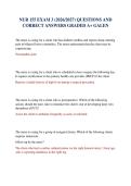NUR 155 EXAM 3 &lpar;2026&sol;2027&rpar; QUESTIONS AND CORRECT ANSWERS GRADED A&plus; GALEN