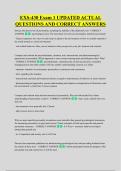EXS-430 Exam 1 UPDATED ACTUAL &NewLine;QUESTIONS AND CORRECT ANSWERS