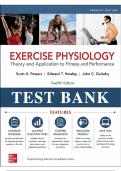 Test Bank for Exercise Physiology&colon; Theory and Application to Fitness and Performance&comma; 12th Edition &lpar;Powers&comma; 2023&rpar; &vert; All Chapters 0&ndash;24 Covered&NewLine;