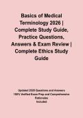 Basics of Medical Terminology 2026 &vert; Complete Study Guide&comma; Practice Questions&comma; Answers & Exam Review