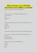 HPEX 310 Exam 1 VCU UPDATED &NewLine;QUESTIONS AND CORRECT ANSWERS