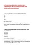 NUTR 2030 EXAM 1 &vert; 2026&sol;2027 ACADEMIC YEAR &vert; COMPREHENSIVE 200-QUESTION PRACTICE BANK WITH CORRECT ANSWERS & RATIONALES