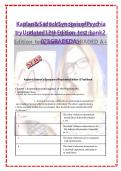 Test Bank For Kaplan & Sadock&rsquo;s Synopsis of Psychiatry 12th Edition By Robert Boland&semi; Marica Verdiun&semi; Pedro Ruiz 9781975145569 Chapter 1-35 Complete Guide &period;
