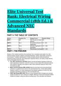 2026&sol;2027 Elite Universal Test Bank&colon; Electrical Wiring Commercial &lpar;18th Ed&period;&rpar; & Advanced NEC  Standards &lpar;Complete Q&A&rpar;