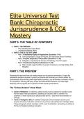 2026&sol;2027 Elite Chiropractic Jurisprudence & CCA Mastery Test Bank&colon; CA &lpar;Title 16&rpar; & NC Law Board Exam Prep &lpar;Complex Scenarios&rpar;