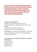 ENST 2030 &vert; 2026&sol;2027 FINAL EXAM MASTERY GUIDE&colon; 200 MULTIPLE-CHOICE QUESTIONS WITH RATIONALES COVERING NON-RENEWABLE ENERGY&comma; ECOLOGICAL FOOD WEBS&comma; MARKET-BASED POLLUTION CONTROLS&comma; FEDERAL TOXIC WASTE POLICY&comma; AND THE KEY FIGURES & EVENTS THAT SHAPED MODERN