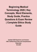 Beginning Medical Terminology 2026 &vert; Key Concepts&comma; Word Elements&comma; Study Guide&comma; Practice Questions & Exam Review