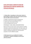 FLETC UPTP EXAM 3 COMPLETE EXAM 200 QUESTIONS WITH VERIFIED ANSWERS AND DETAILED RATIONALES
