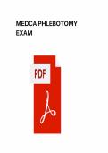 MEDCA &lpar;Medical Career Assessments&rpar; Phlebotomy Exam&period; Questions and Answers 2026
