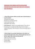 MICHIGAN STATE BRAKES CERTIFICATION EXAM PREPARATION 200 EXAM QUESTIONS WITH ANSWERS AND RATIONALES