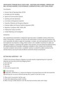 UNION PACIFIC TRAINING RULES STUDY GUIDE &ndash; QUESTIONS AND ANSWERS &vert; VERIFIED AND&NewLine;WELL DETAILED ANSWERS &vert; PLUS RATIONALES &vert; GUARANTEED PASS &vert; LATEST EXAM UPDATE&NewLine;