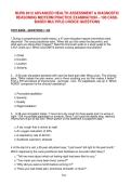 NURS 6512 Advanced Health Assessment & Diagnostic Reasoning Midterm Practice Examination &ndash; 100 Case-Based Multiple-Choice Questions