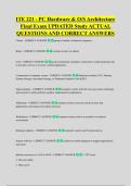 ITE 221 - PC Hardware & O&sol;S Architecture &NewLine;Final Exam UPDATED Study ACTUAL &NewLine;QUESTIONS AND CORRECT ANSWERS