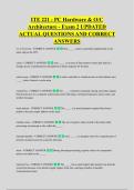 ITE 221 - PC Hardware & O&sol;C &NewLine;Architecture - Exam 2 UPDATED &NewLine;ACTUAL QUESTIONS AND CORRECT &NewLine;ANSWERS