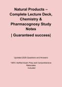 Natural Products &ndash; Complete Lecture Deck&comma; Chemistry & Pharmacognosy Study Notes