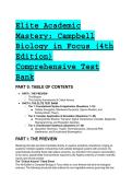 2026&sol;2027 S-TIER TEST BANK &vert; Campbell Biology in Focus &lpar;4th Edition&rpar; &vert; Advanced Synthesis&comma; Rationales & Distractor Analyses