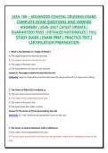 &lbrack;ASA 106 &ndash; ADVANCED COASTAL CRUISING EXAM&rsqb; COMPLETE EXAM QUESTIONS AND VERIFIED ANSWERS &vert; 2026&ndash;2027 LATEST UPDATE &vert; GUARANTEED PASS &vert; DETAILED RATIONALES &vert; FULL STUDY GUIDE &vert; EXAM PREP &vert; PRACTICE TEST &vert; CERTIFICATION PREPARATION&NewLine;