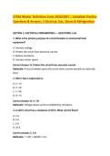 CFESA Master Technician Exam 2026&sol;2027 &vert; Complete Practice &NewLine;Questions & Answers &vert; Electrical&comma; Gas&comma; Steam & Refrigeration 