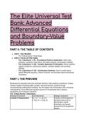 2026&sol;2027 S-TIER&colon; The Elite Universal Test Bank for Advanced Differential Equations & Boundary-Value Problems &lpar;With Full Distractor Analysis & Mentor Rationale&rpar;