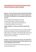 NAMS MENOPAUSE CERTIFICATION PROFESSIONAL REVIEW 200 EXAM QUESTIONS & VERIFIED ANSWERS