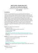 NICET Level 1 Exam &lpar;2026&sol;2027&rpar; &ndash; Construction Comprehensive Assessment &vert; 100 Practice Questions with Verified Answer Key