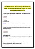 NU 578 Units 1-5 Exam Pharmacology for Advanced Practice Nurses &vert; University of South Alaba &vert; 200 Questions with Verified Answers & Rationales 2026&sol;2027