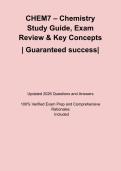 CHEM7 &ndash; Chemistry Study Guide&comma; Exam Review & Key Concepts